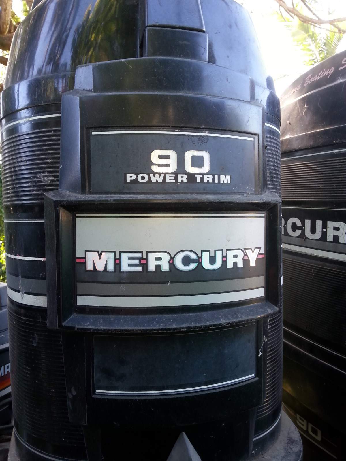 90HP MERCURY OUTBOARD x 2, STRAIGHT 6s, 1988 Model $1950 for both