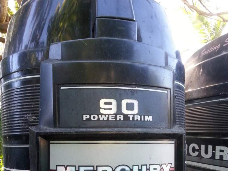 90HP MERCURY OUTBOARD x 2, STRAIGHT 6s, 1988 Model $1950 for both