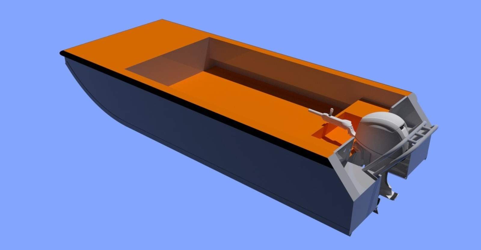 5.5m Aluminium Work Barge (Under construction)