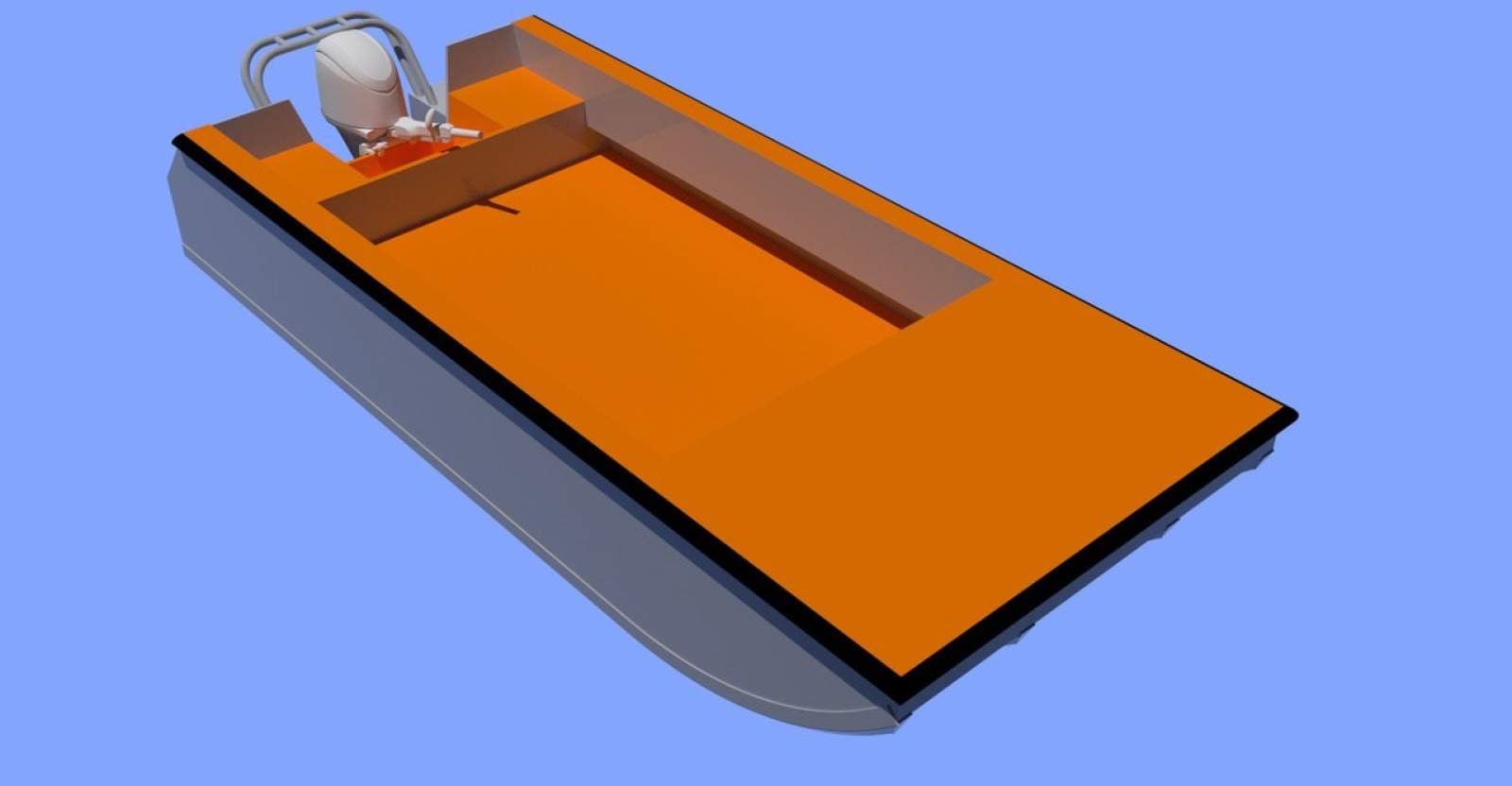 5.5m Aluminium Work Barge (Under construction)