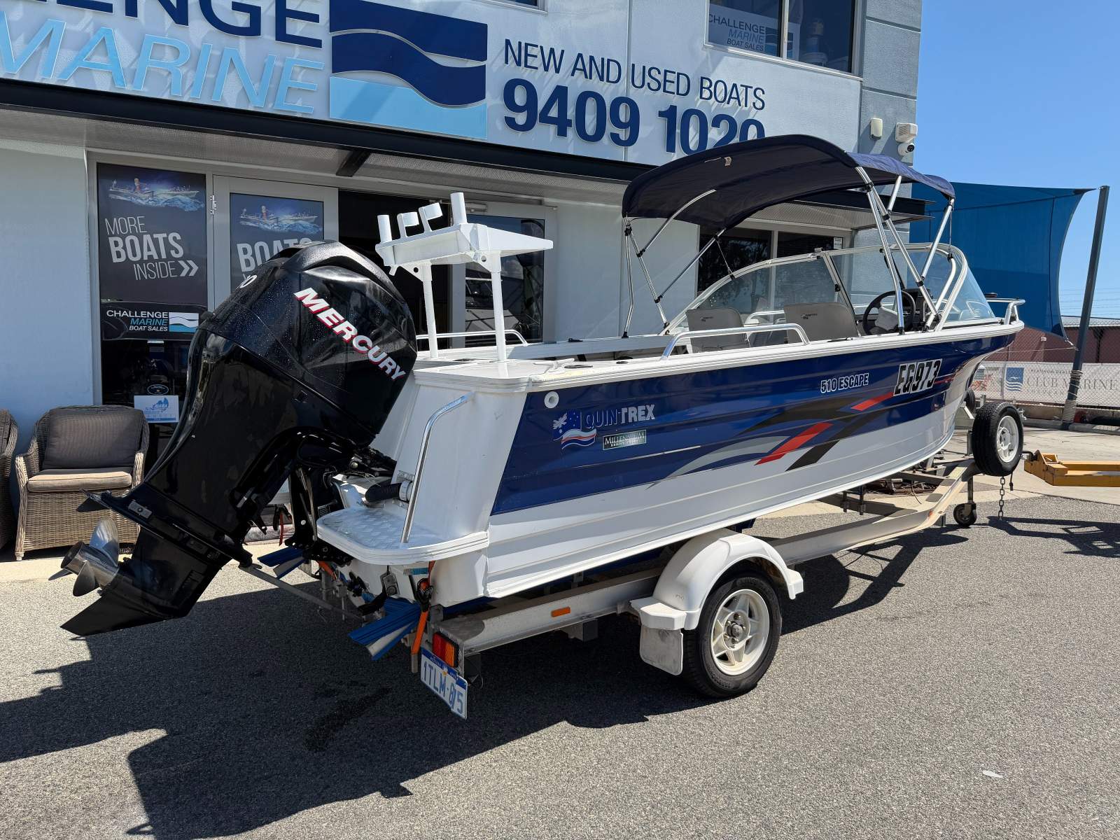 Quintrex 510 Escape With Mercury 90HP 4-Stroke (Freshly Serviced)