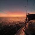 Hunter 33.5 re-rigged '23 - coastal cruiser ready to sail now:Sunset on achor