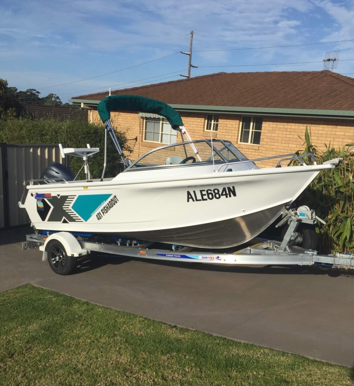 Quintrex 481 Fishabout Powered by a Yamaha F70-hp 4- Stroke