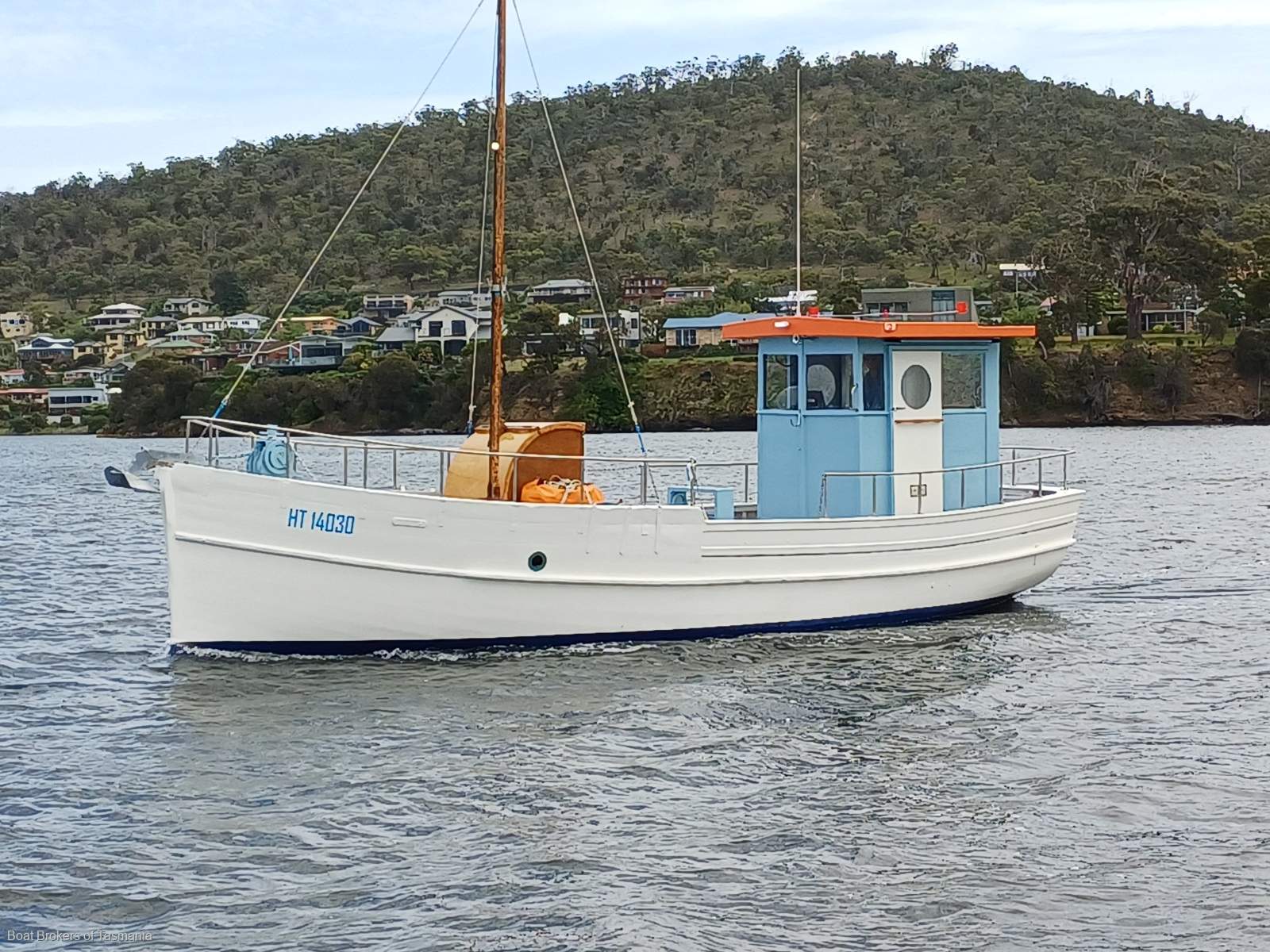 Custom Huon Pine refurbished fishing boat