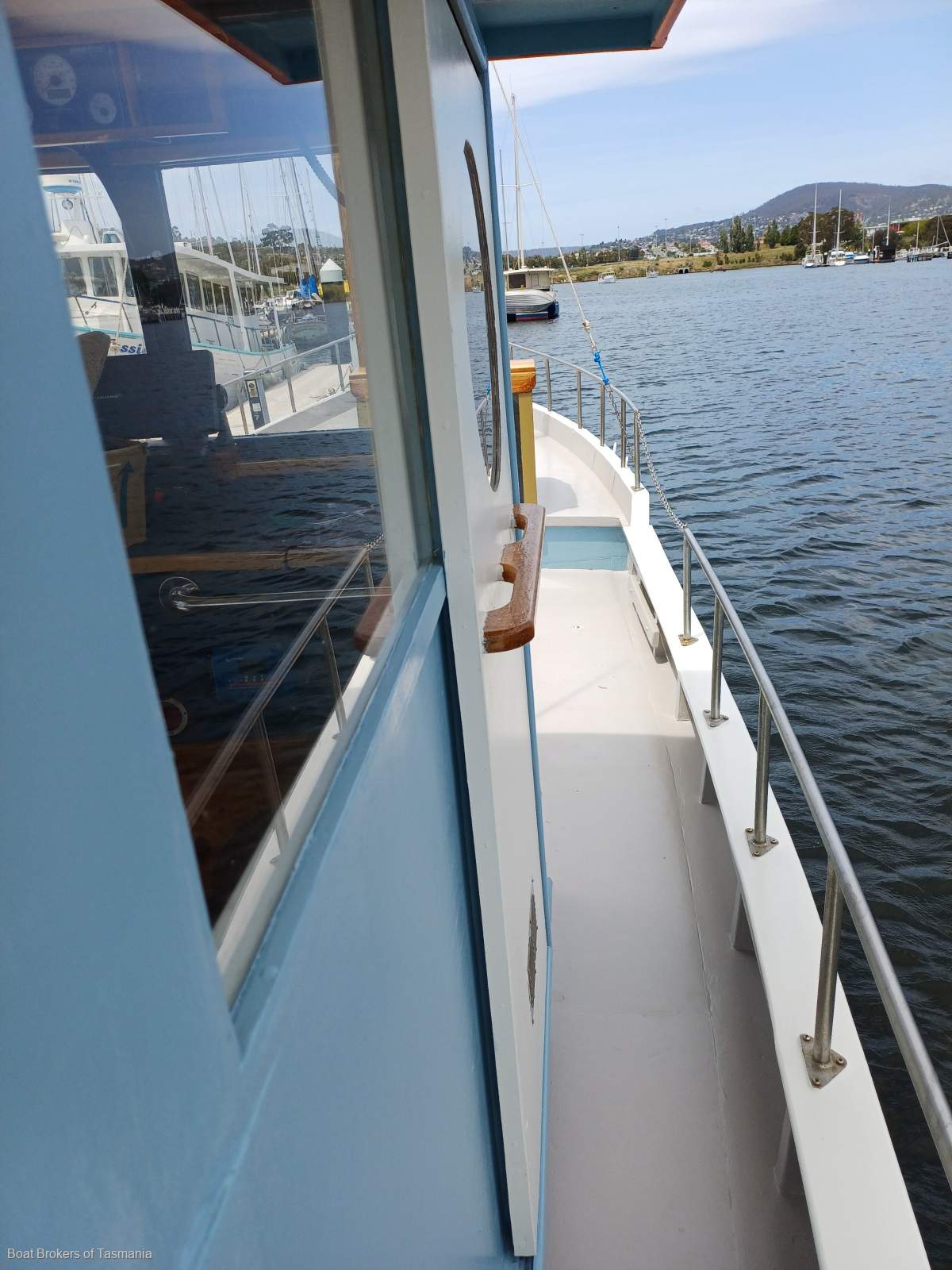 Anna K Custom Huon Pine refurbished fishing boat Boat Brokers of Tasmania