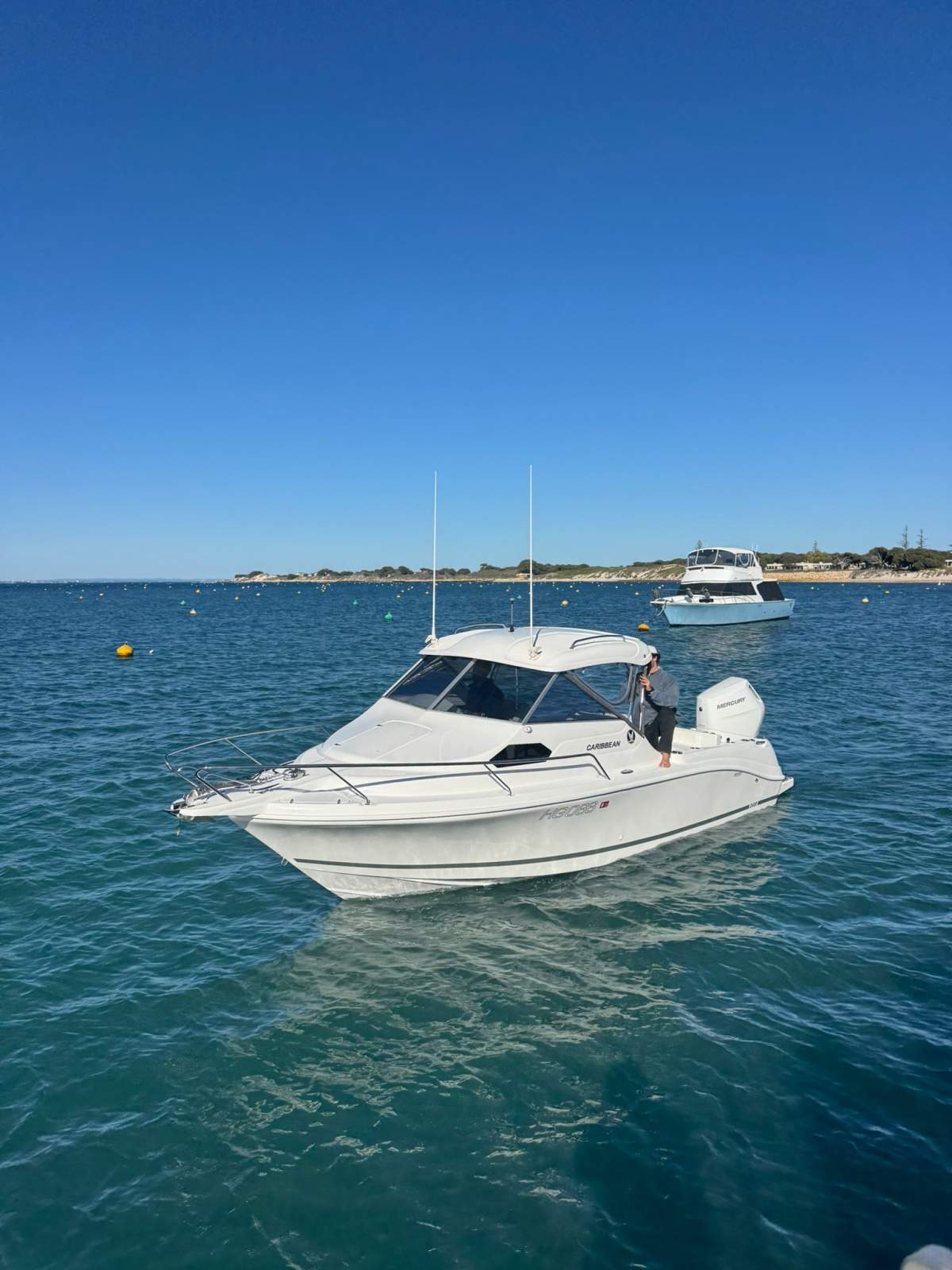 Caribbean 2400 (2025 Model) with Mercury V10 350 hp white