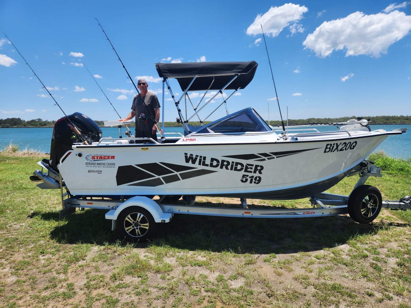 Stacer 519 Wild Rider 4stroke 115HP Merc, Plate boat, Motor Guide Xi5.
