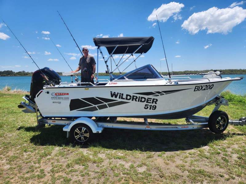Stacer 519 Wild Rider 4stroke 115HP Merc, Plate boat, Motor Guide Xi5.