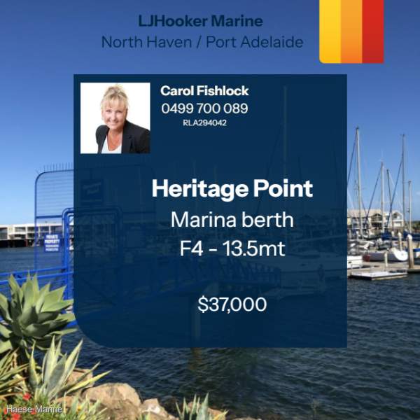 Great location! 13.5mt shared berth for sale