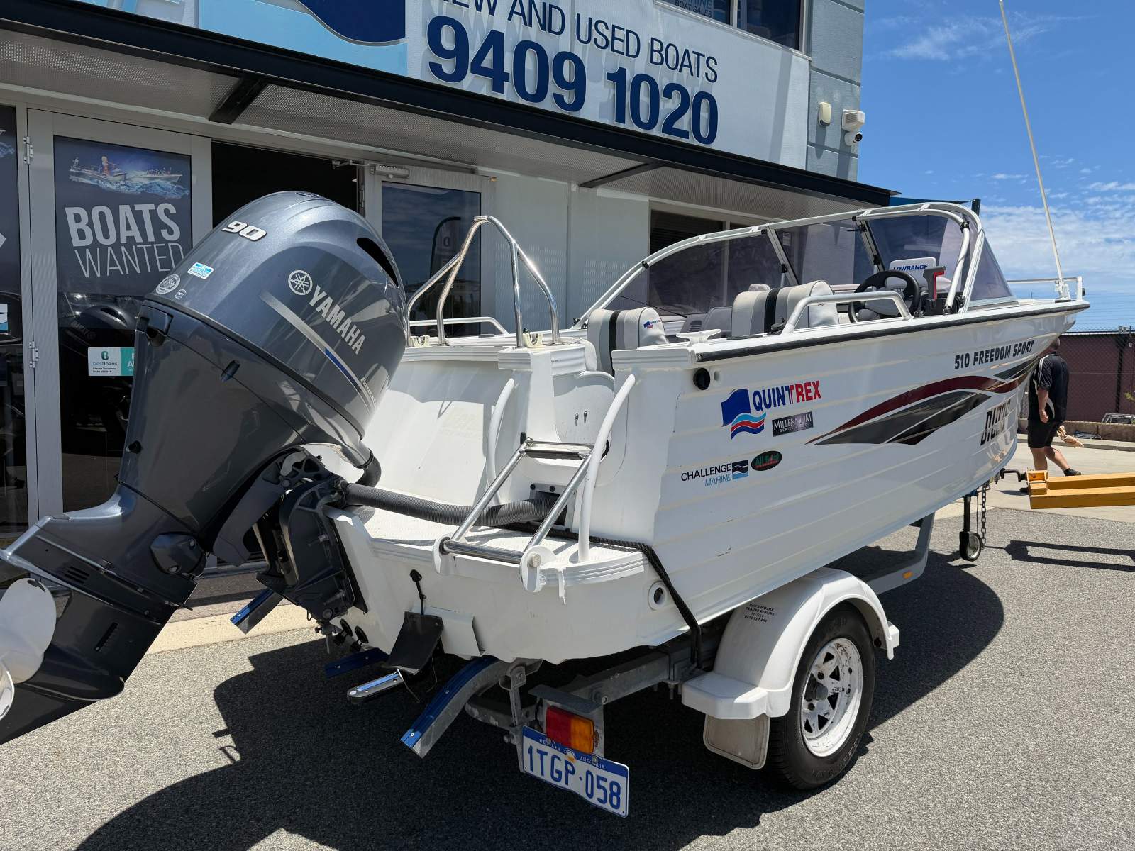Quintrex 510 Freedom Sport With 2017 Yamaha 90HP (178 hours run)