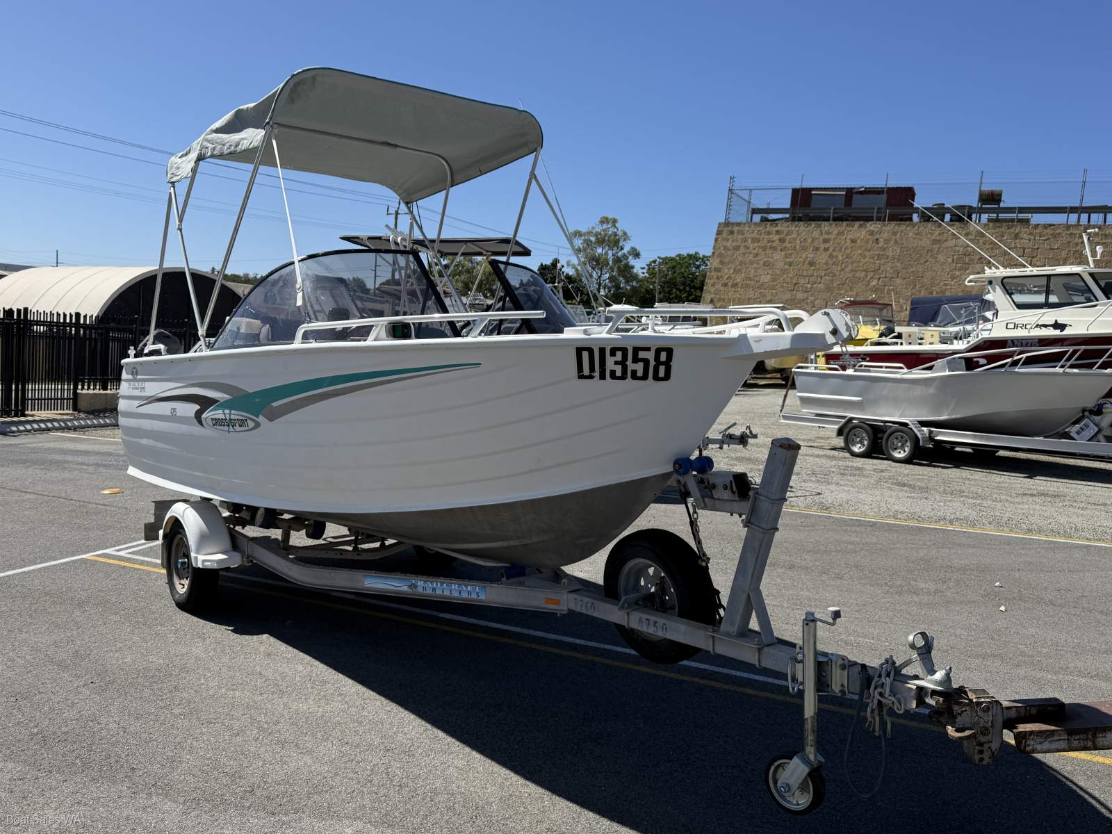 Trailcraft 475 Cross Sport Bowrider NEAT AND VERY CLEAN 2005 MODEL 60hp Mercury 201hrs