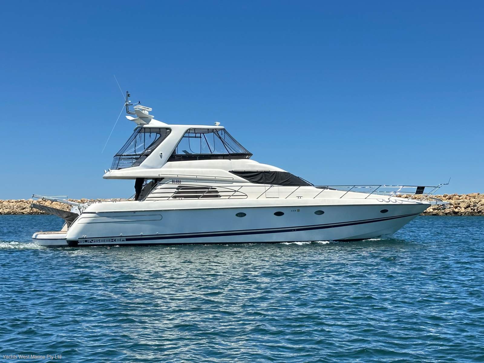 Sunseeker Manhattan 62 " Hardtop Flybridge ":Sunseeker 62 Manhatten by YACHTS WEST ph 9335 7788
