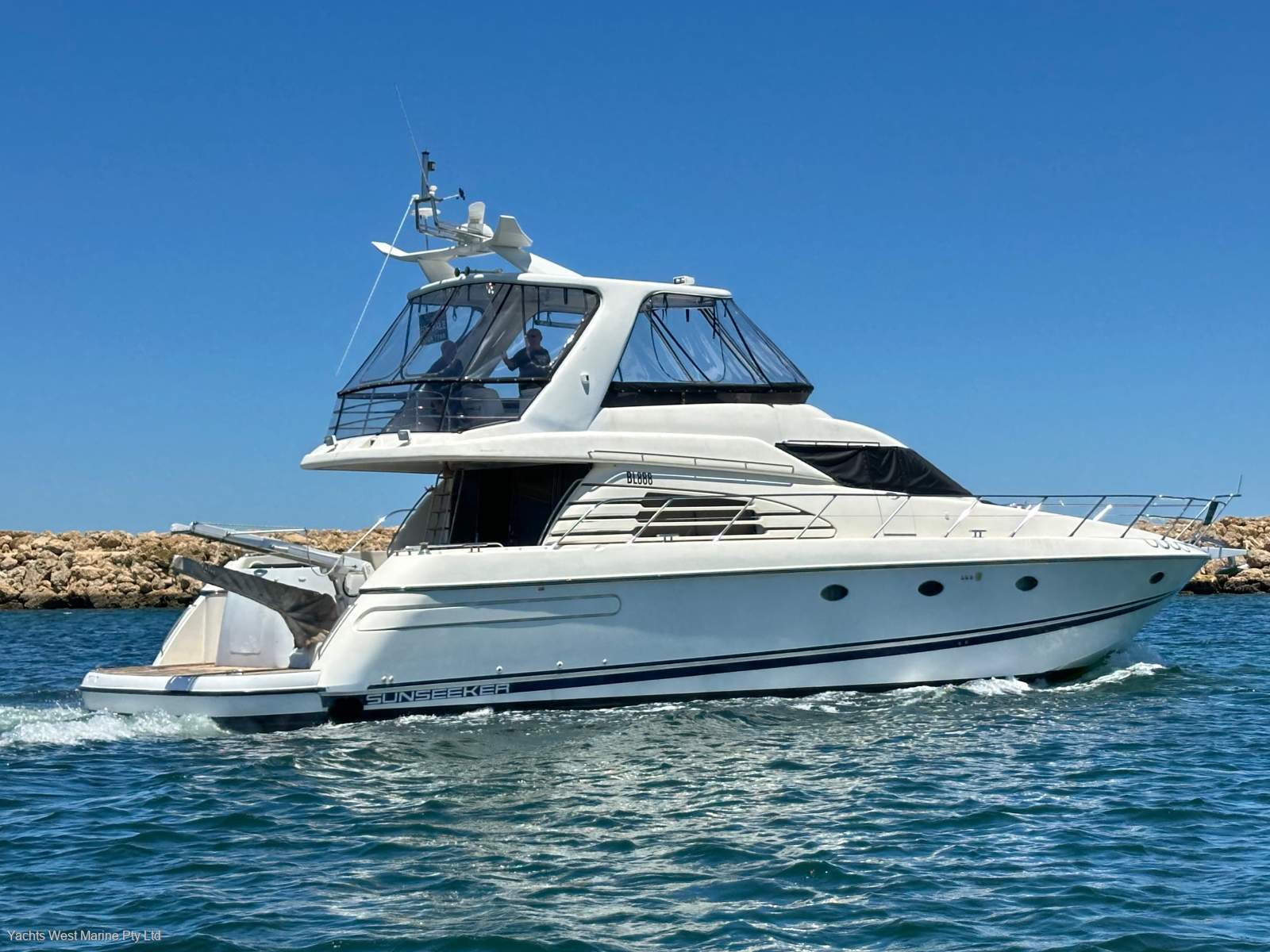 Sunseeker Manhattan 62 " Hardtop Flybridge ":Sunseeker 62 Manhatten by YACHTS WEST ph 9335 7788