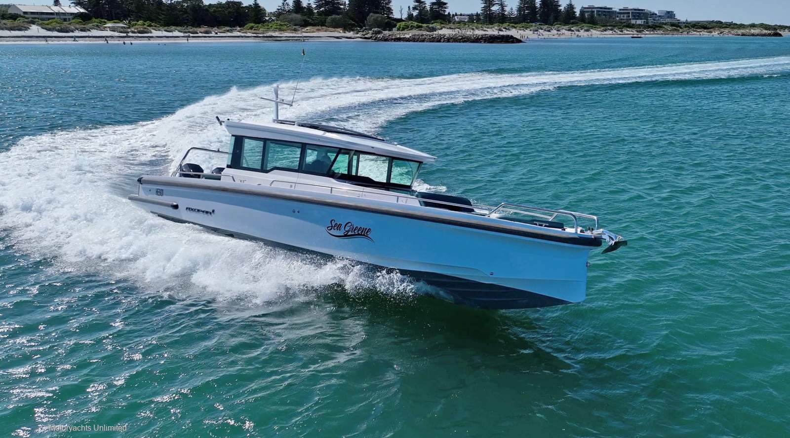 Axopar 37 XC Cross Cabin - Two cabin version - sleeps four. Low hours!