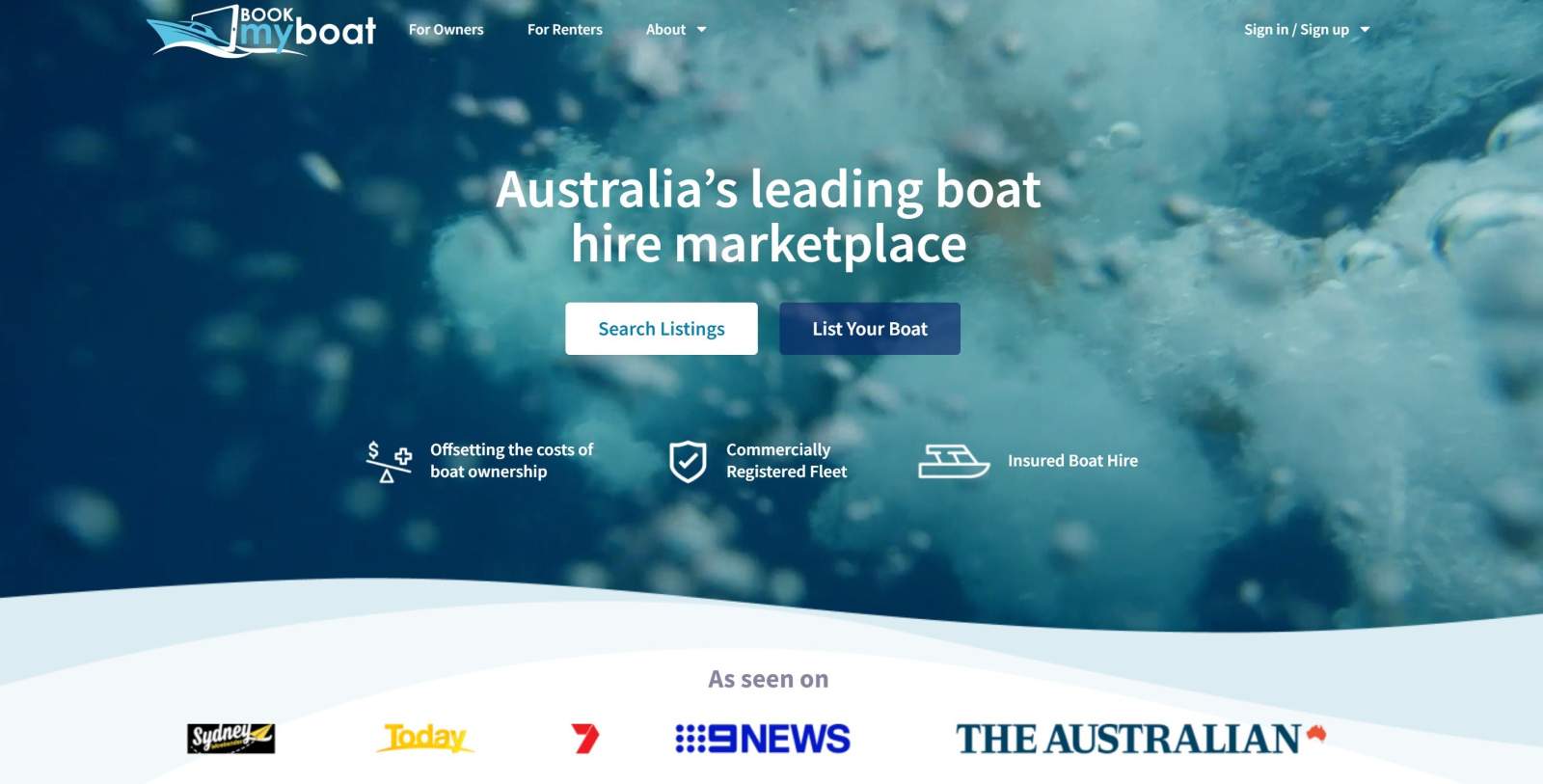 Book My Boat - online boat hire marketplace