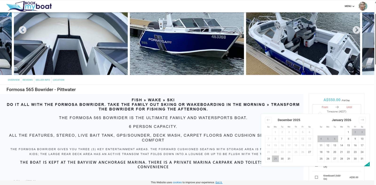 Book My Boat - online boat hire marketplace