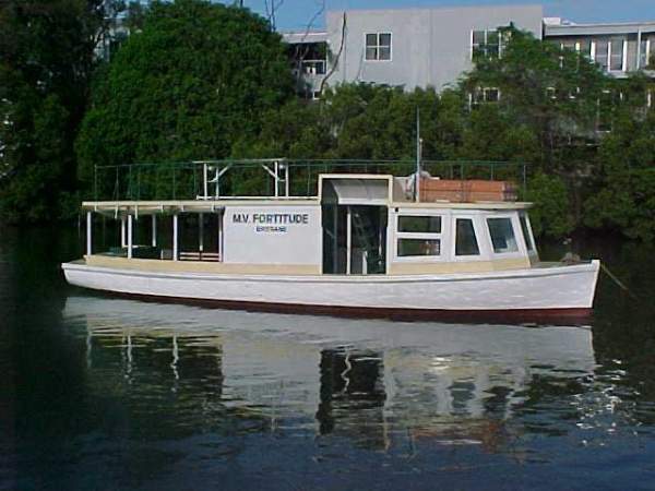 Hugh Morris X Brisbane River Ferry Converted to live aboard early 2000.