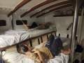 Crowther Buccaneer 36:Settee berth and wing berth