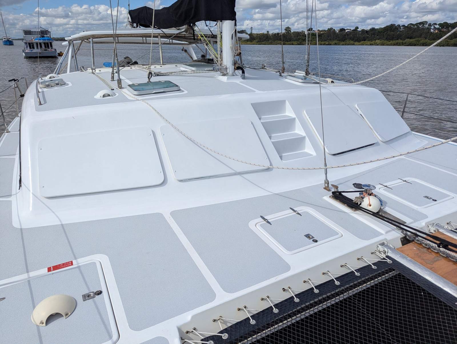 Simpson 40 Sailing Catamaran:Plenty of deck space and storage