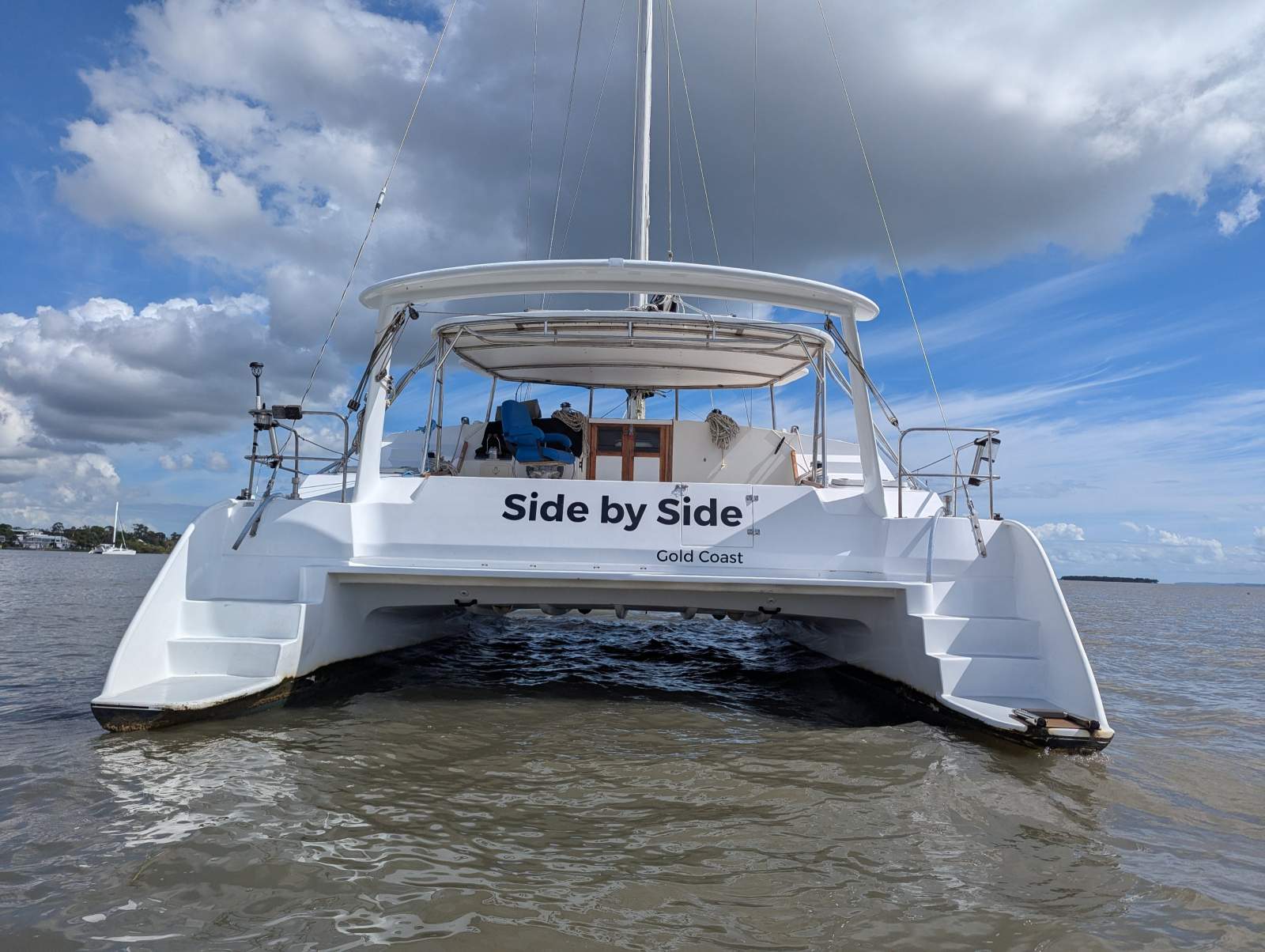 Simpson 40 Sailing Catamaran:Easy stern access