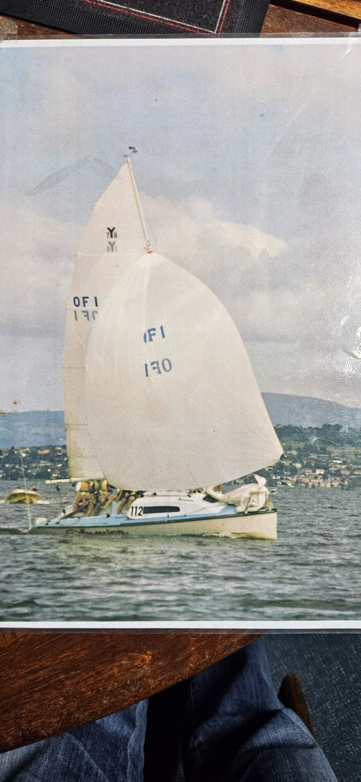 Jim Young 7.8 Trailer Sailer Rocket 780 - OF1:On the water back in her HeyDay