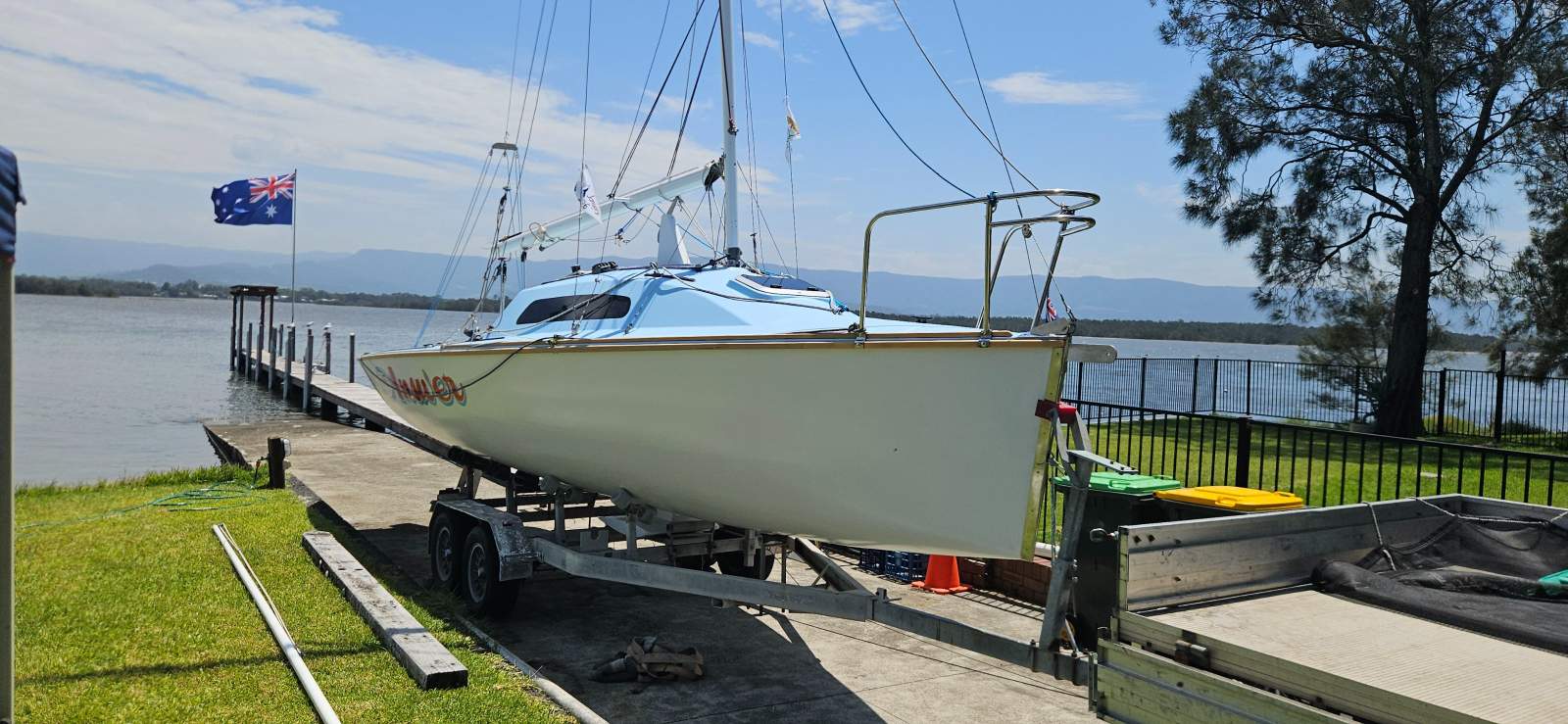 Jim Young 7.8 Trailer Sailer Rocket 780 - OF1:Ready to go.