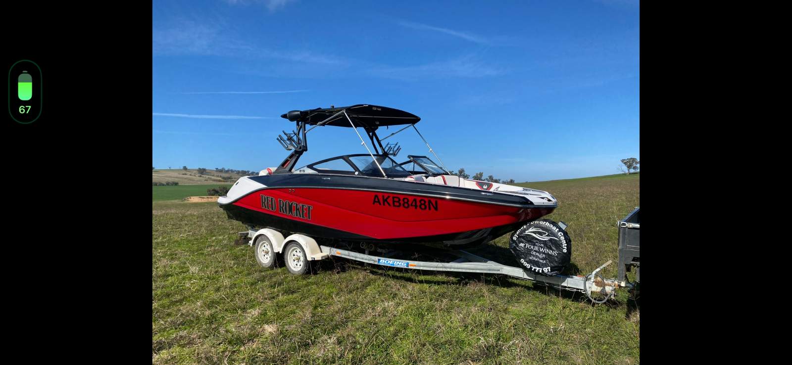 Scarab 215 Ho Twin Engine jet wake boat