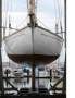 Gaff-rigged Huon pine Tasmanian One Design yacht