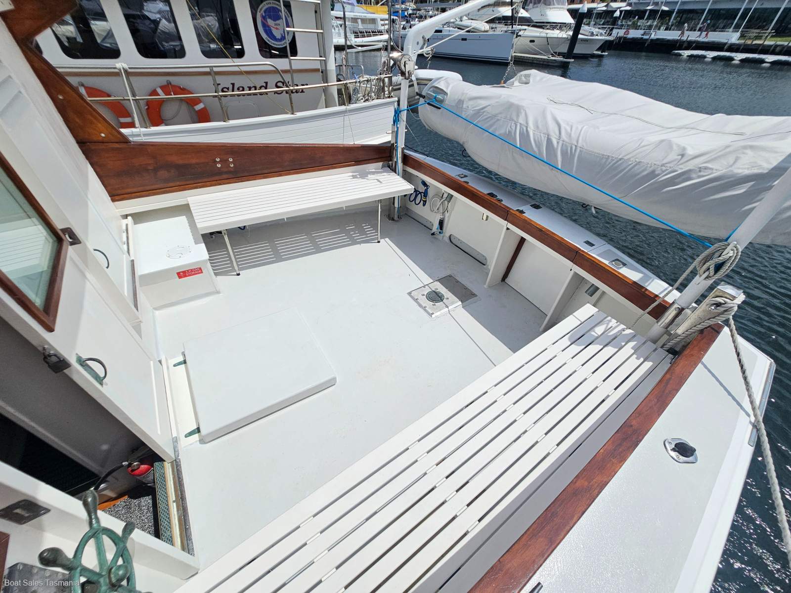 Ray Kemp 40 Huon Pine Motorsailer Mac David