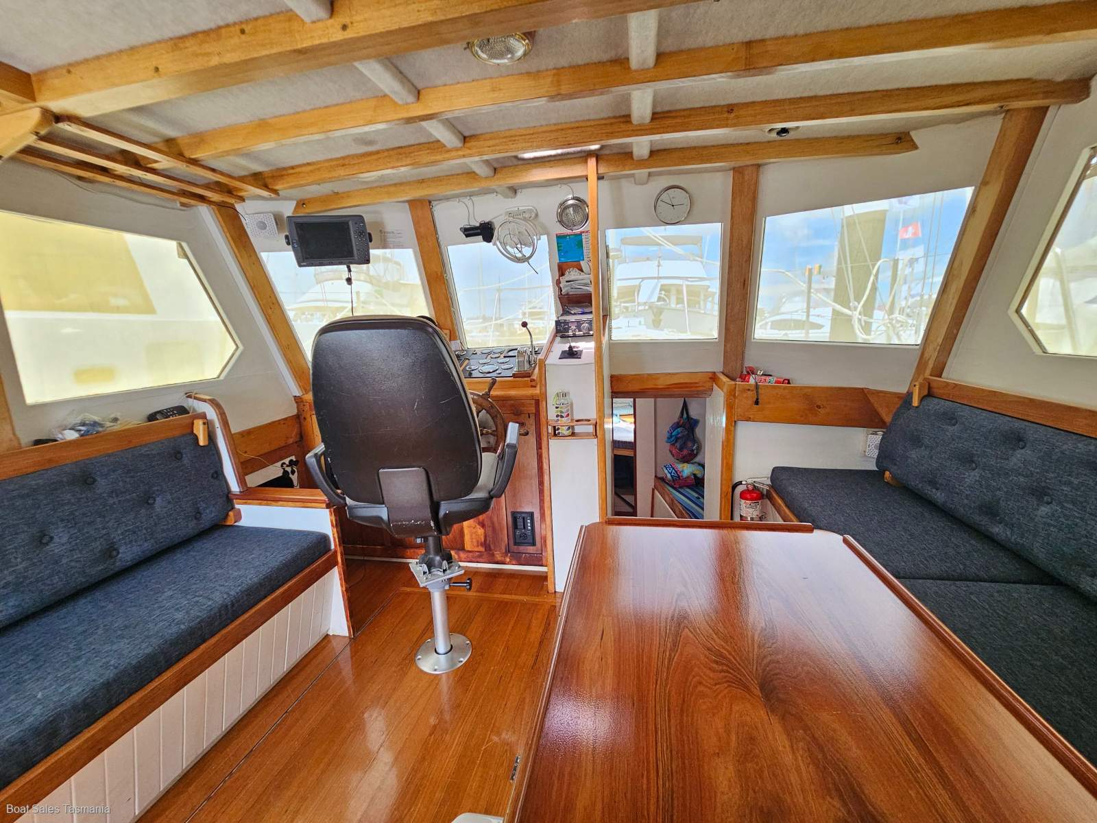 Ray Kemp 40 Huon Pine Motorsailer Mac David