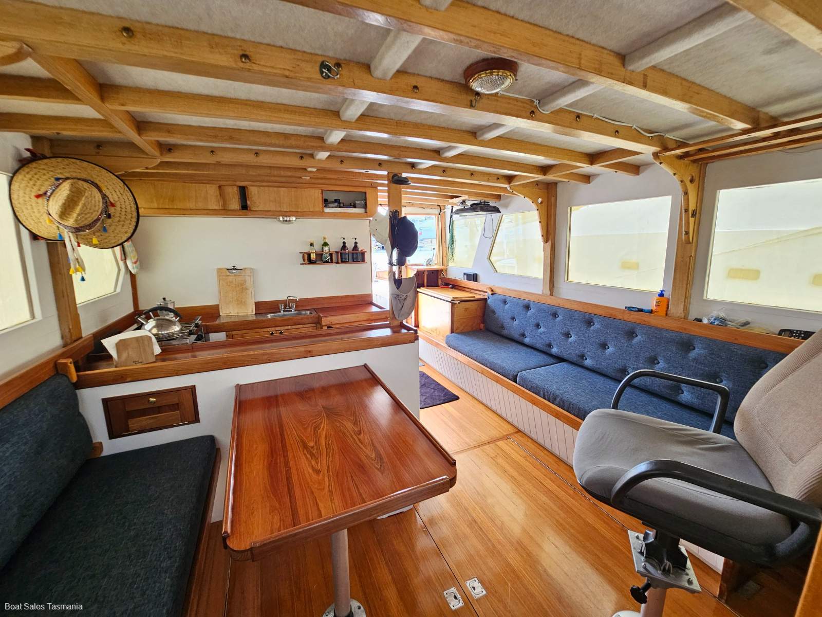 Ray Kemp 40 Huon Pine Motorsailer Mac David