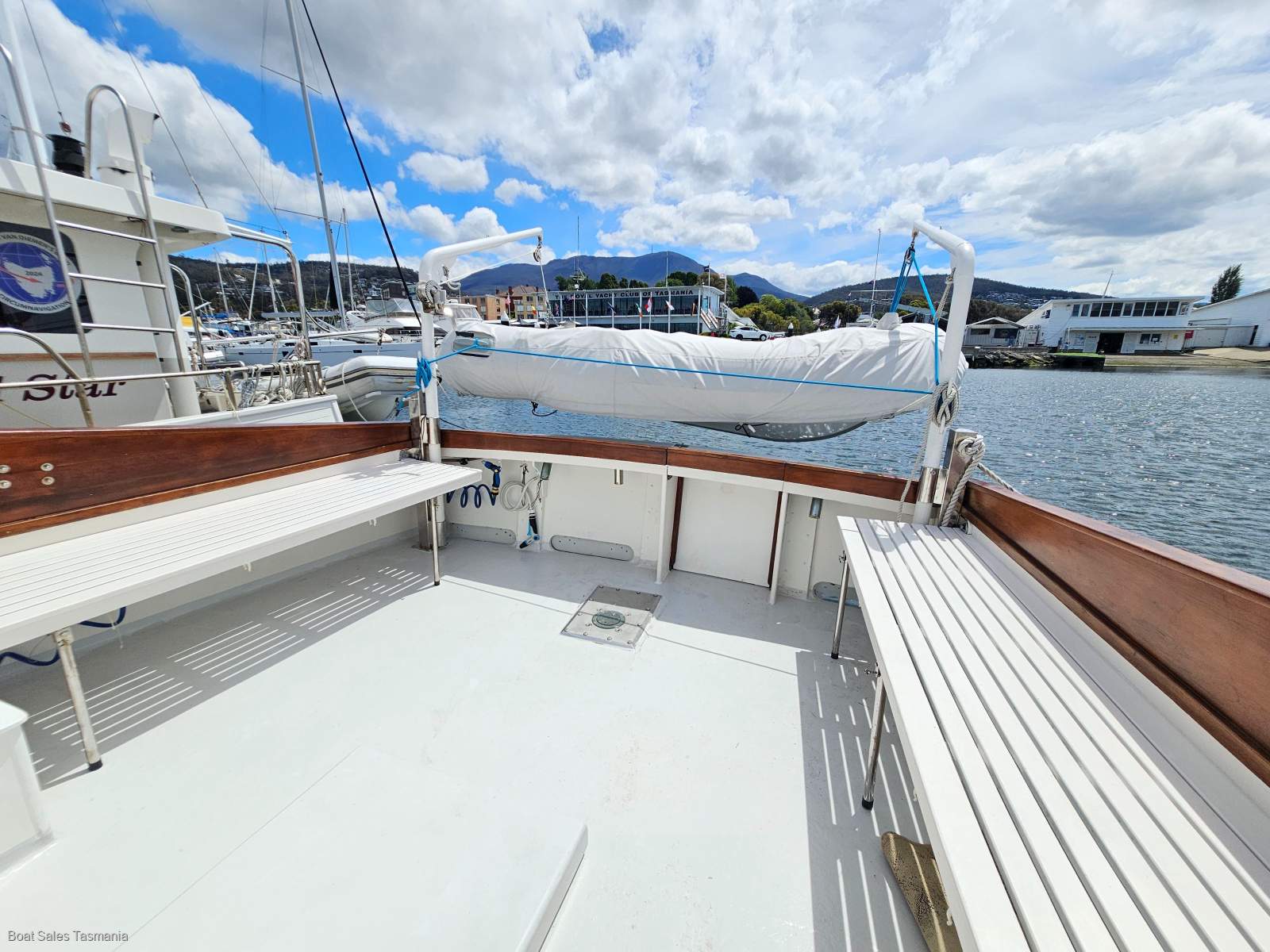 Ray Kemp 40 Huon Pine Motorsailer Mac David