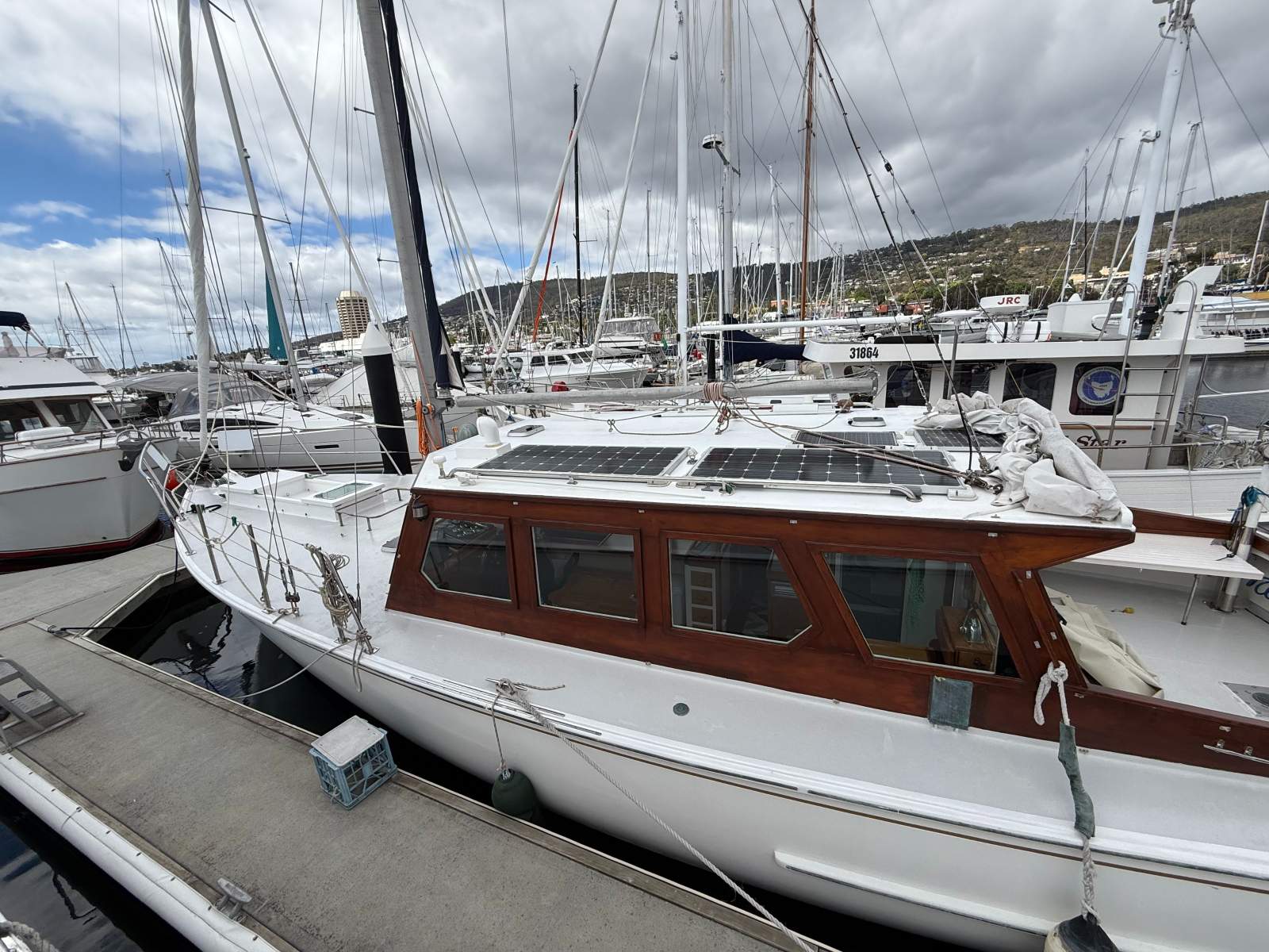 Ray Kemp 40 Huon Pine Motorsailer Mac David