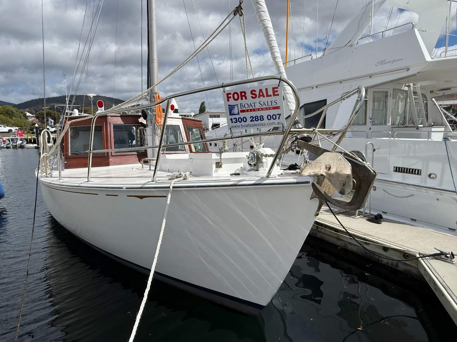 Ray Kemp 40 Huon Pine Motorsailer Mac David