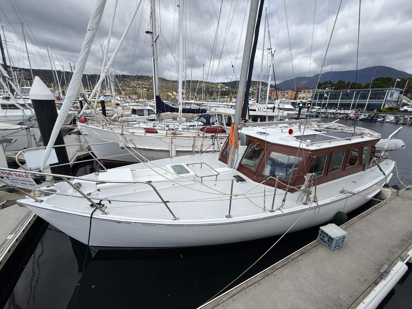 Ray Kemp 40 Huon Pine Motorsailer Mac David