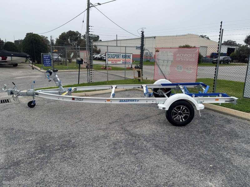 Move alloy I beam boat trailer - 1298 ATM Skid Style Trailer suits 4.5 to 5