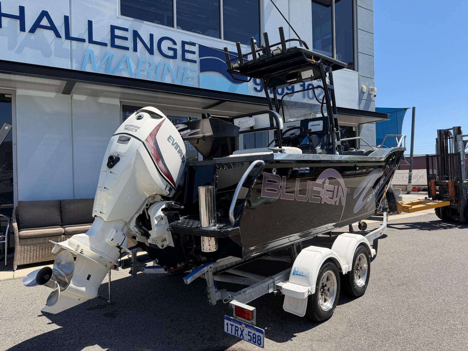 Bluefin 5.80 Wrangler With Evinrude E-TEC 150HP