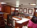 Roberts 44 Centre Cockpit:Galley looking aft to port companionway