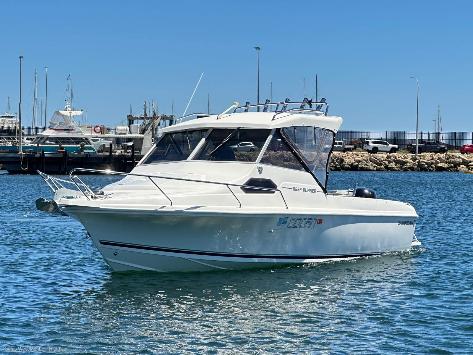 Caribbean 21 Hardtop Reefrunner " BOAT HOUSE STORAGE ":Caribbean 21 by YACHTS WEST ph 9335 7788