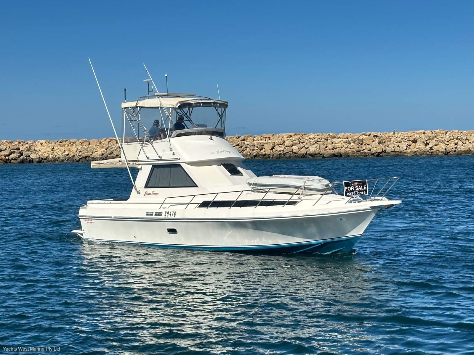 Thomascraft 35 Flybridge " NEW STYRE ENGINES ":Thomascraft 35 by YACHTS WEST ph 9335 7788