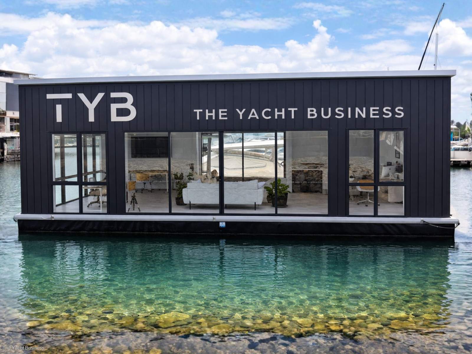 Custom FLOATING OFFICE | Office Pontoon