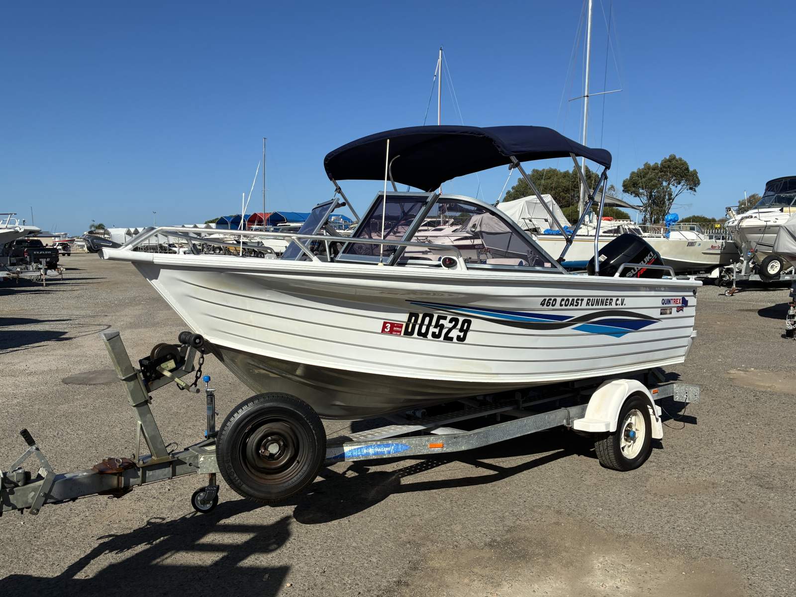 Quintrex 460 Coast Runner Cv In great condition and ready to hit the water.
