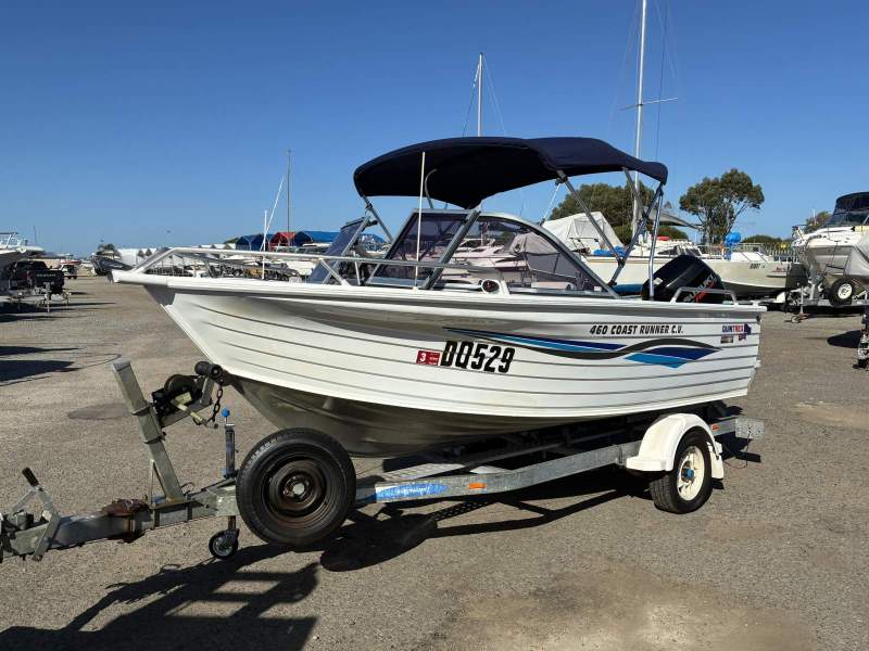 Quintrex 460 Coast Runner Cv In great condition and ready to hit the water.