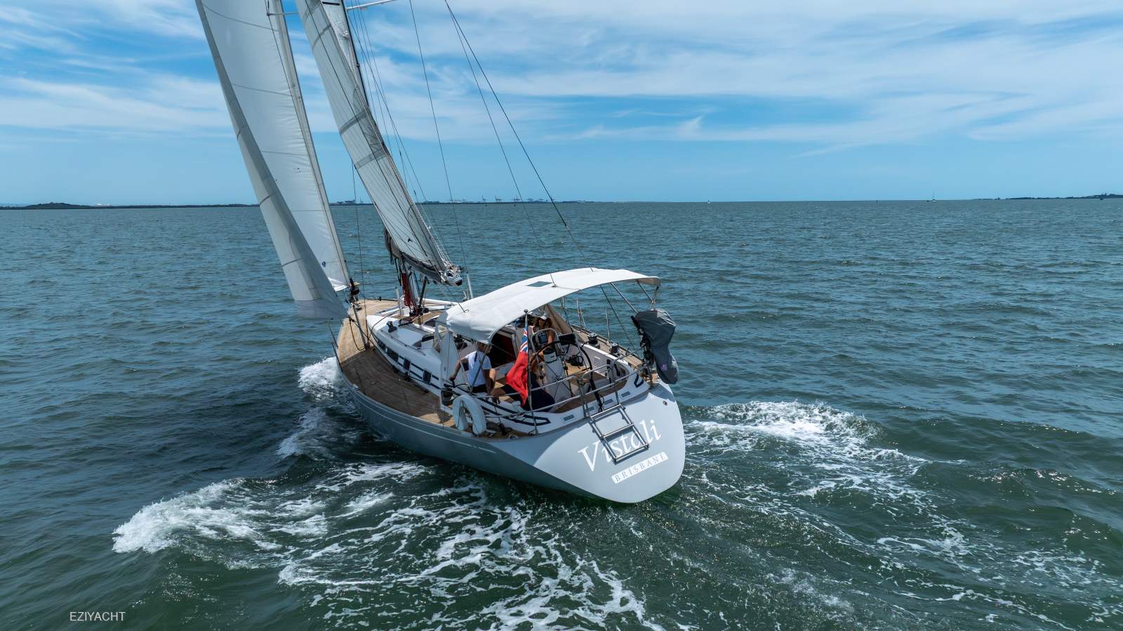 Nautor Swan 44 Mark II - exhilarating performance with enduring elegance:Sailing to windward with 2.2m draft and a smooth helming experience.