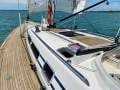 Nautor Swan 44 Mark II - exhilarating performance with enduring elegance:Navtec hydraulic boom vang/backstay, inboard Genoa tracks for upwind performance.