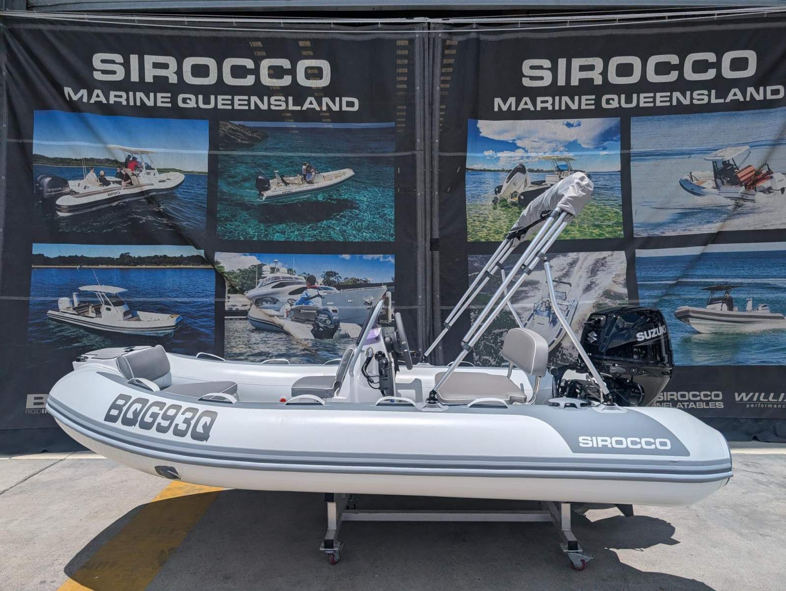 Sirocco A330L RIB-Alloy Alloy centre console RIB with hypalon tubes
