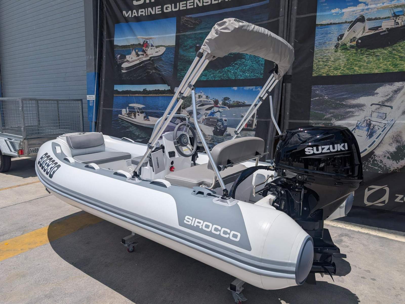 Sirocco A330L RIB-Alloy Alloy centre console RIB with hypalon tubes