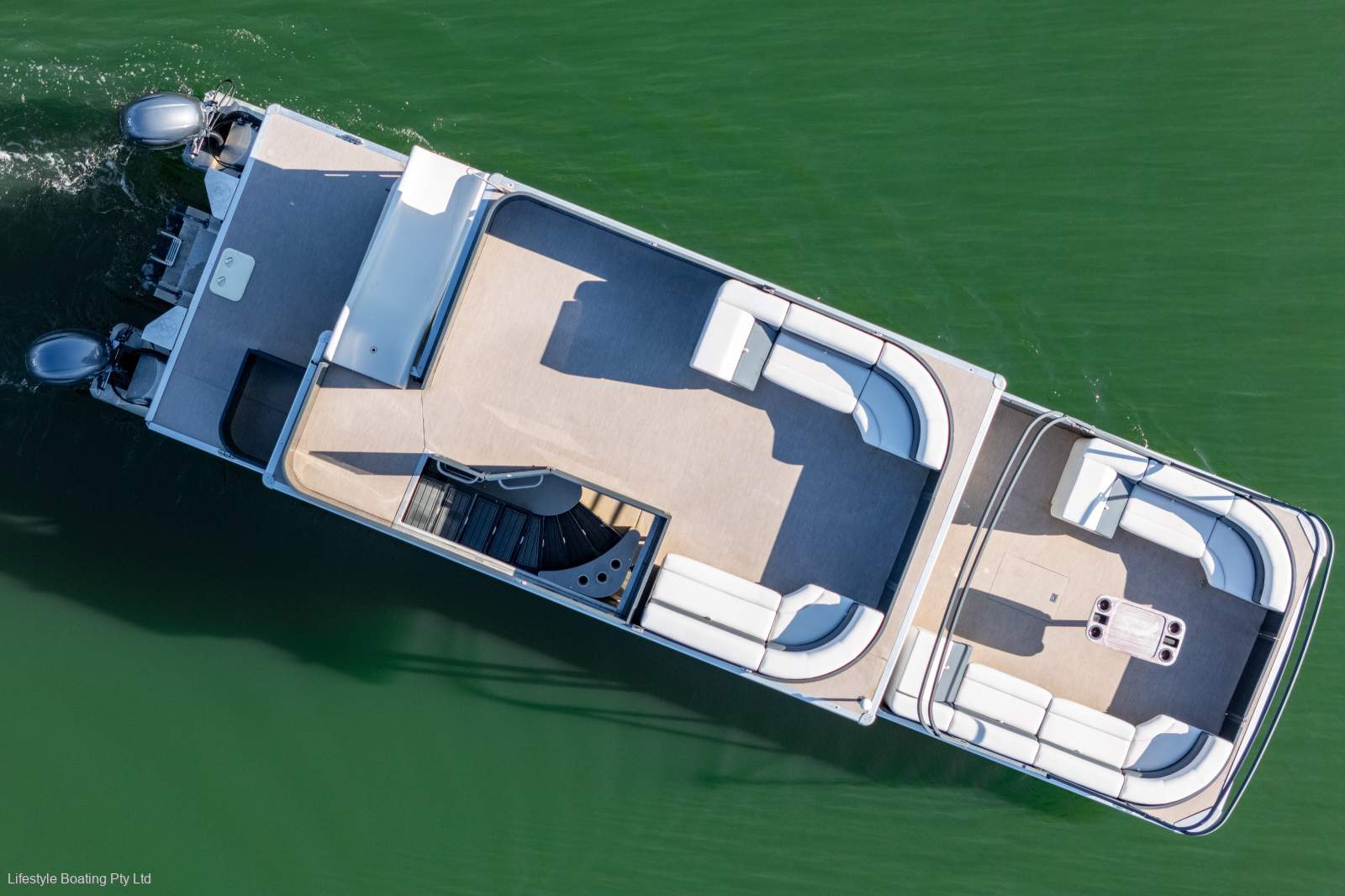 Party Pontoon With Slide