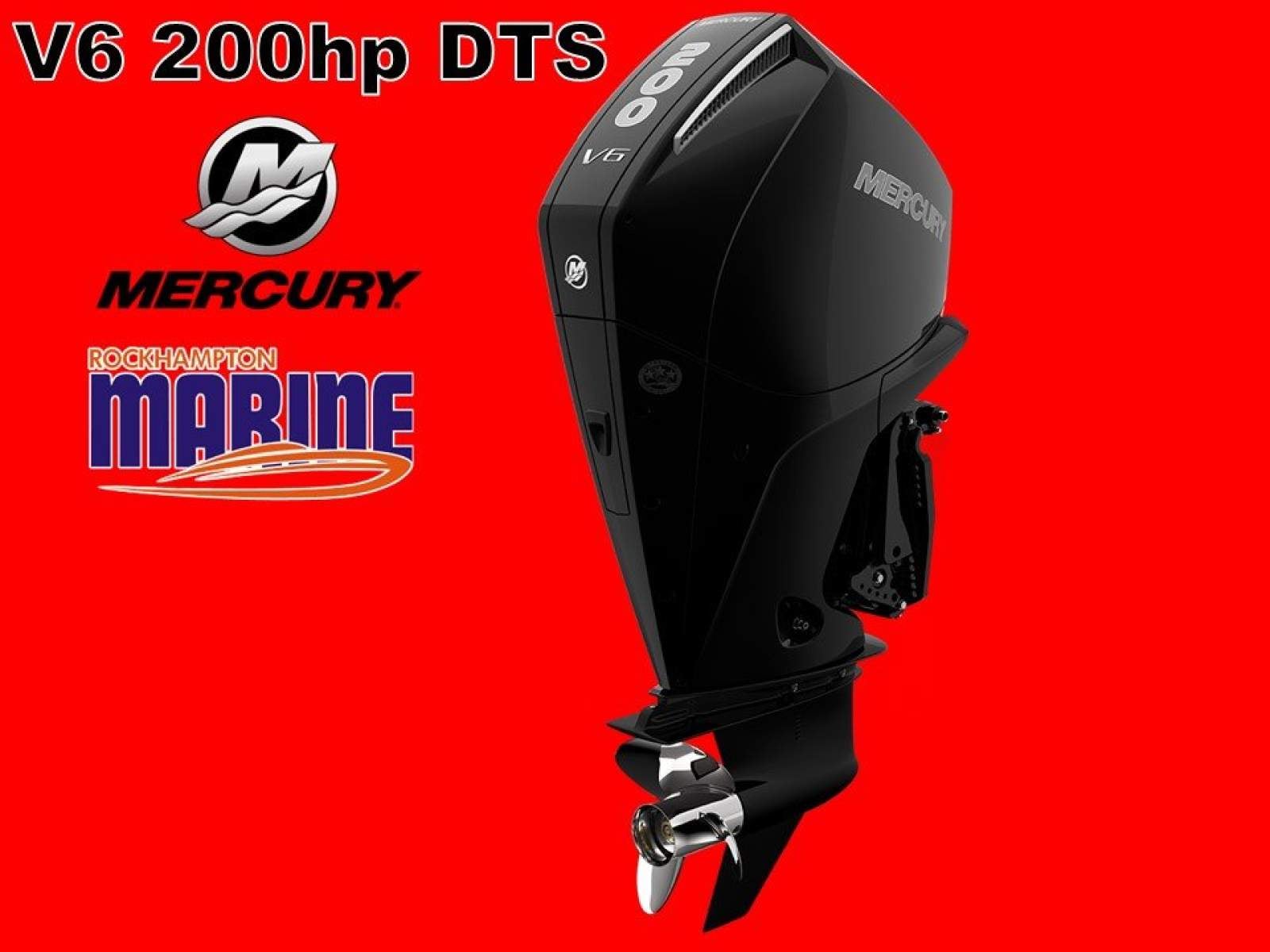 200hp V6 DTS Mercury Four Stroke Outboard Motor - SALE ON NOW!!!!