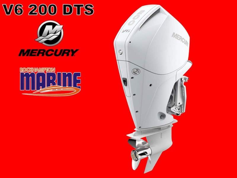 200hp V6 DTS Mercury Four Stroke Outboard Motor - WHITE - NOW ON SALE!!